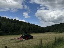 IMG 6614 Landwirt Beim Heuwenden
